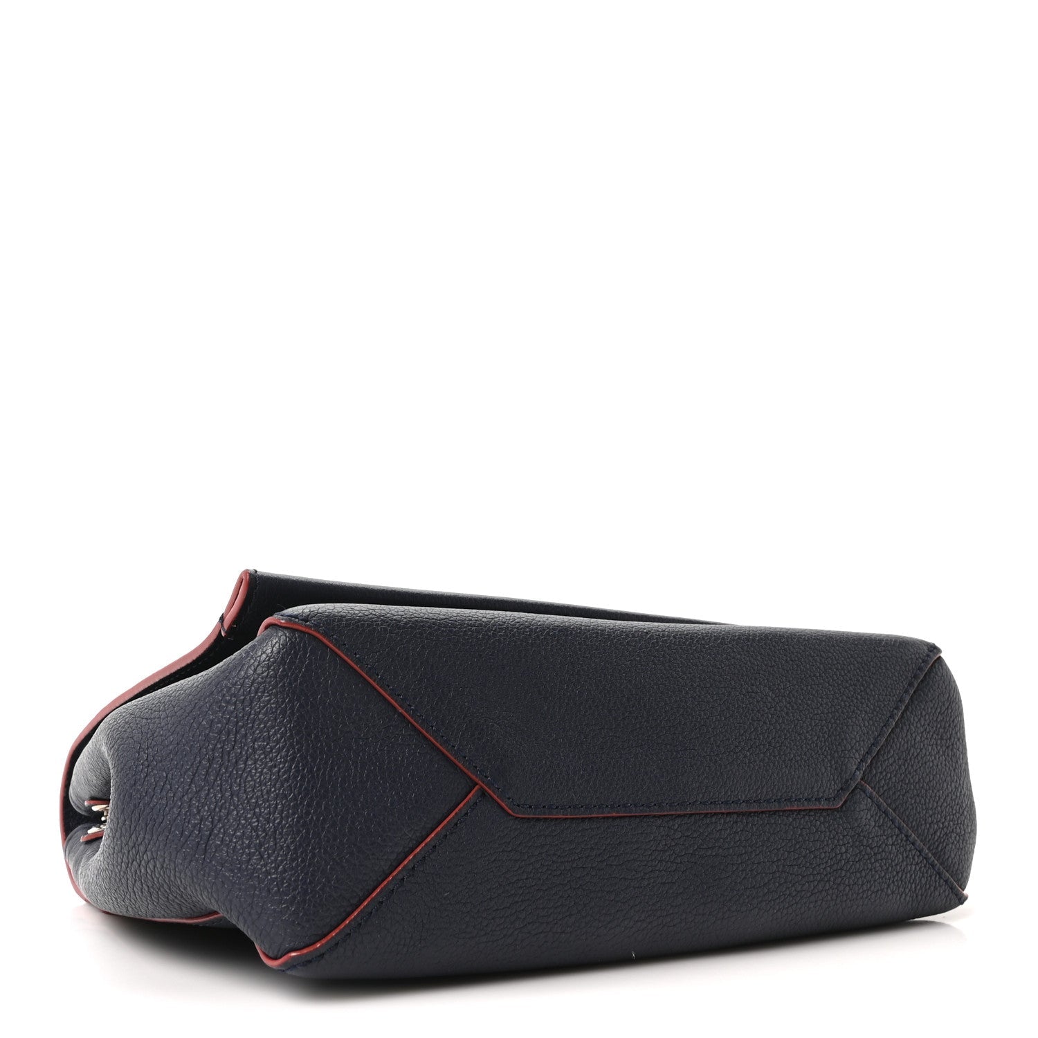 Louis Vuitton Calfskin Lockme II Chain Bag BB Marine Rouge