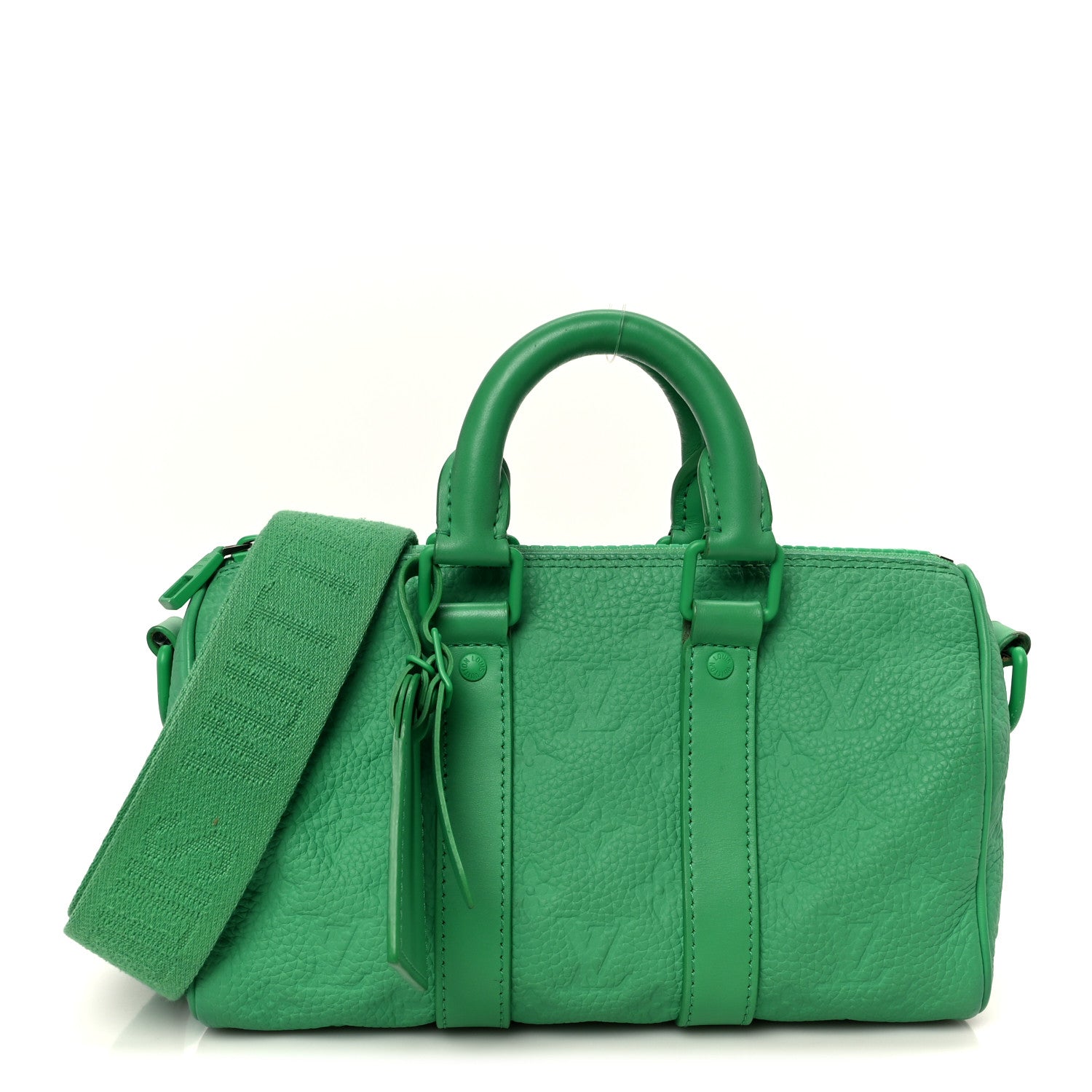 Louis Vuitton Monogram Taurillon Keepall Bandouliere 25 Minty Green