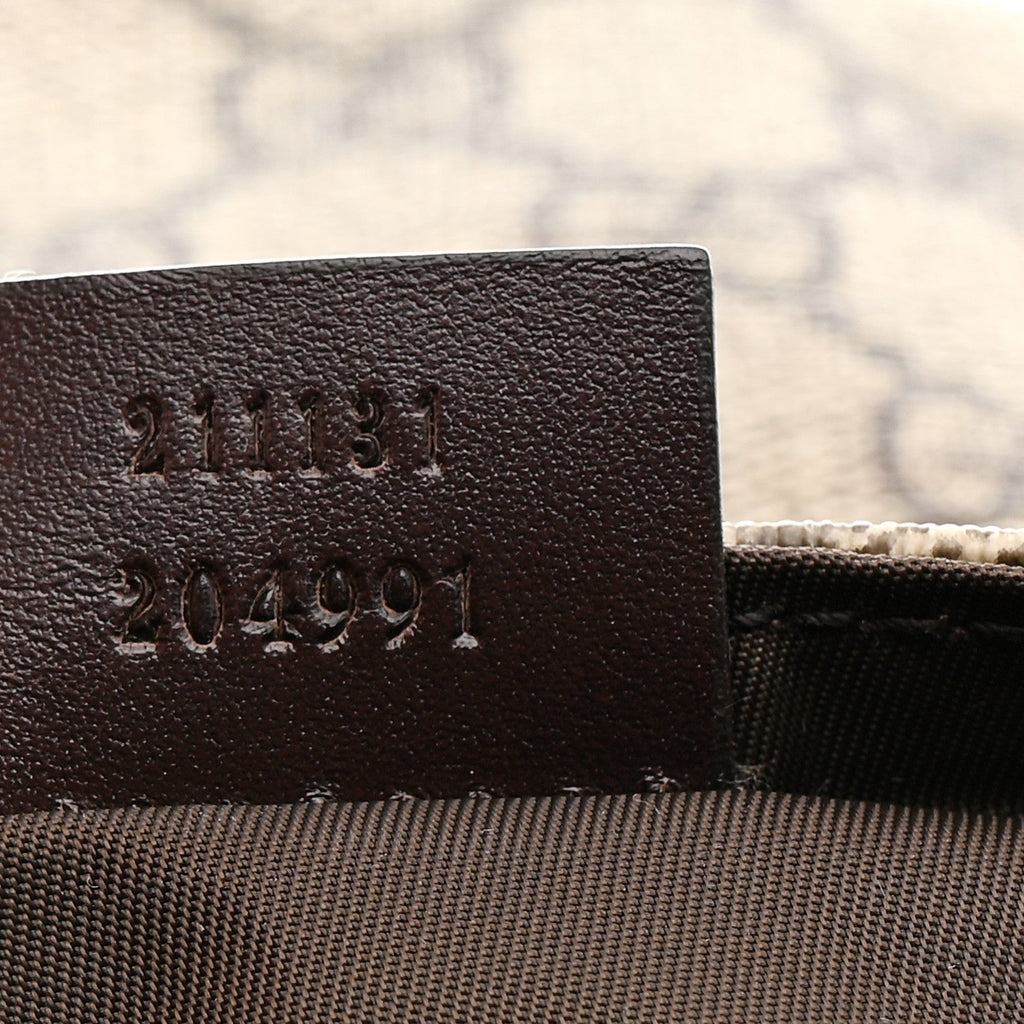 Gucci GG Plus Monogram Messenger Diaper Bag Dark Brown