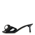 Prada Vernice Crystal Bow Pumps 39 Black
