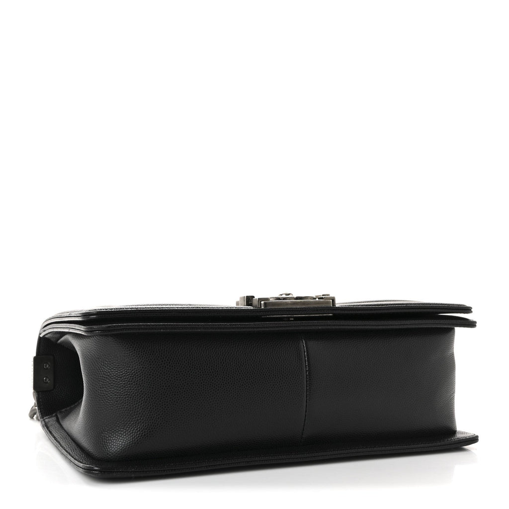 Chanel Caviar Quilted Medium Boy Flap Black
