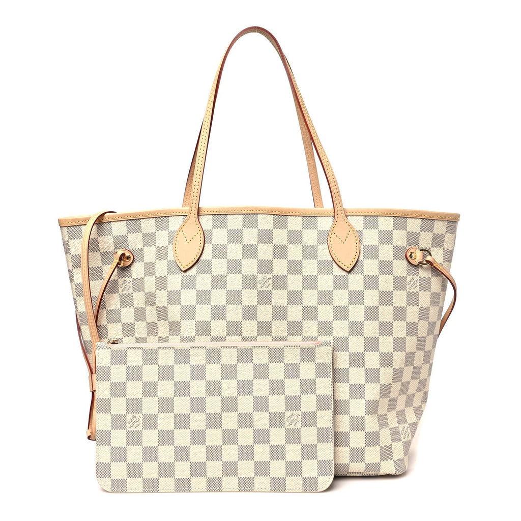 Louis Vuitton Damier Azur Neo Neverfull MM Rose Ballerine