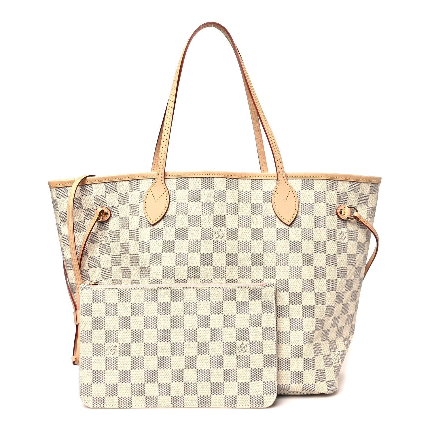 Louis Vuitton Damier Azur Neo Neverfull MM Rose Ballerine