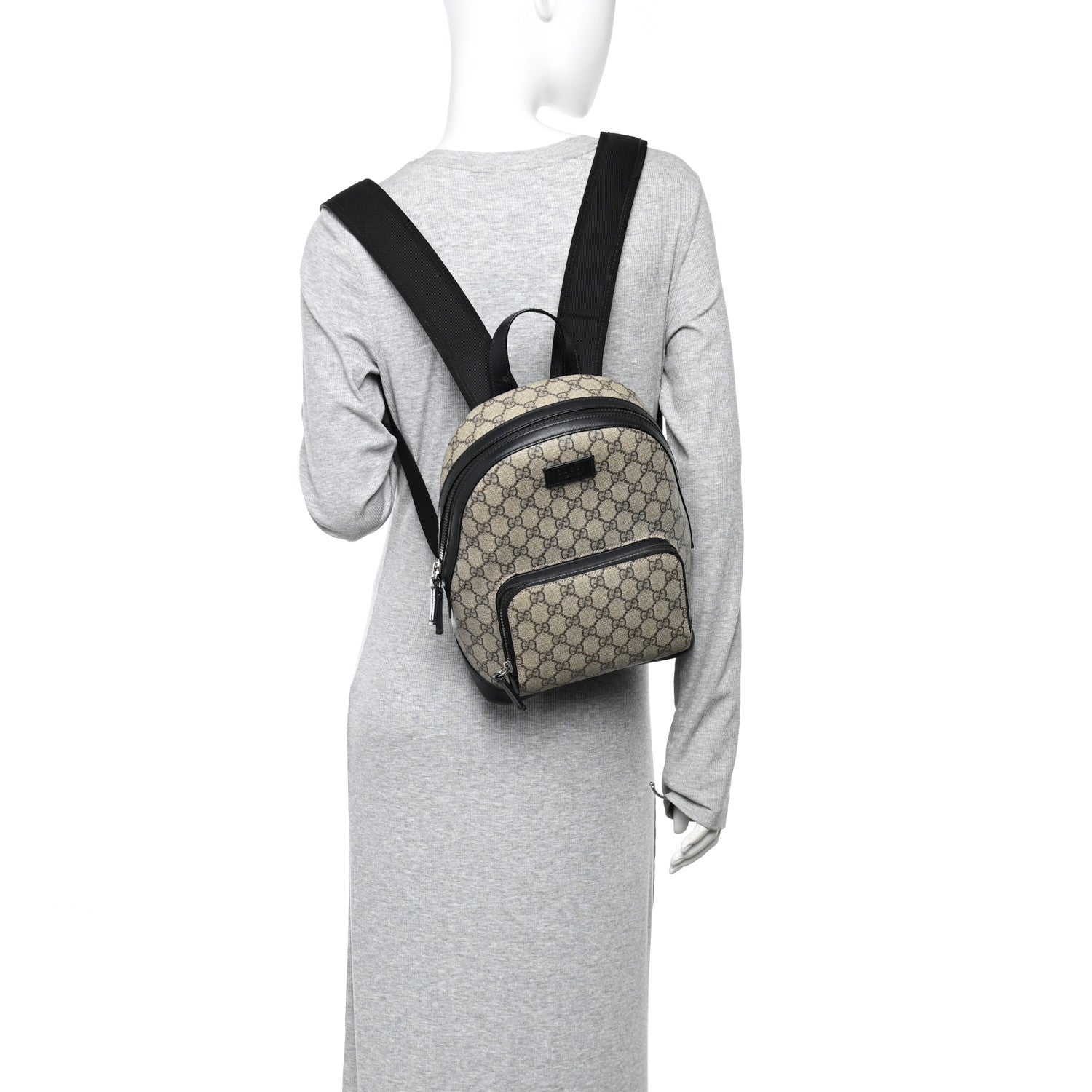 Gucci GG Supreme Monogram Small Eden Day Backpack Black