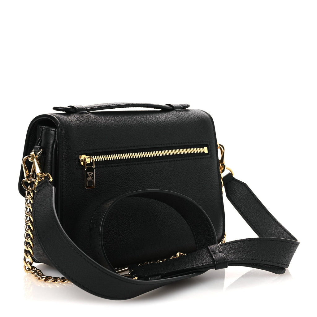 Louis Vuitton Grained Calfskin Lockme Oxford Black
