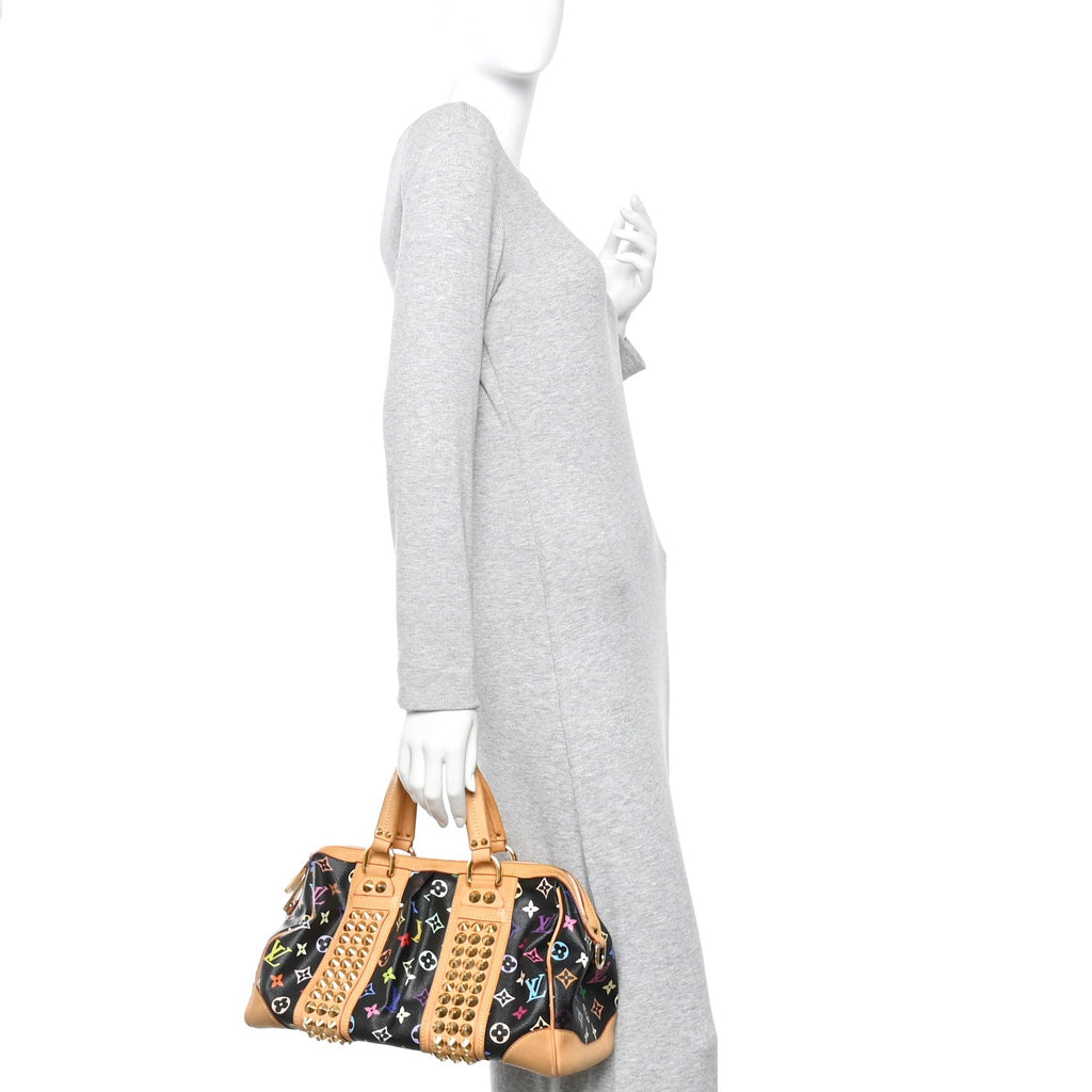 Louis Vuitton Monogram Multicolor Courtney MM Black