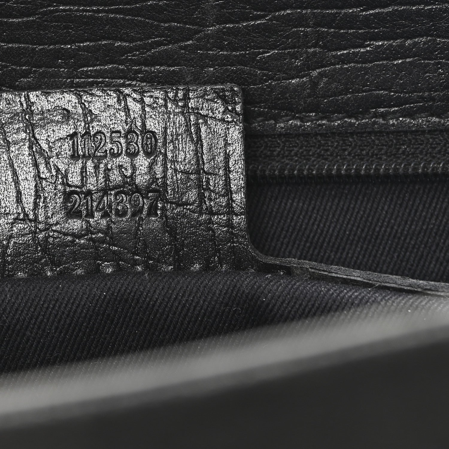 Gucci Monogram Bamboo Handle Bag Black