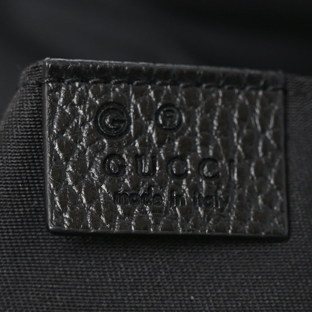 Gucci Nylon Monogram Fanny Pack Belt Bag Black