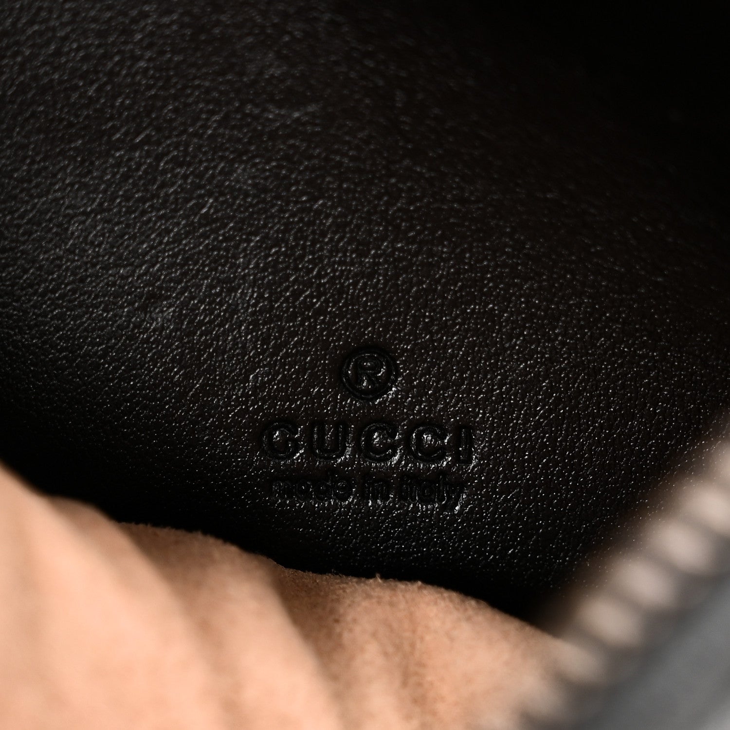 Gucci Calfskin Matelasse Mini GG Marmont Crossbody Bag Black