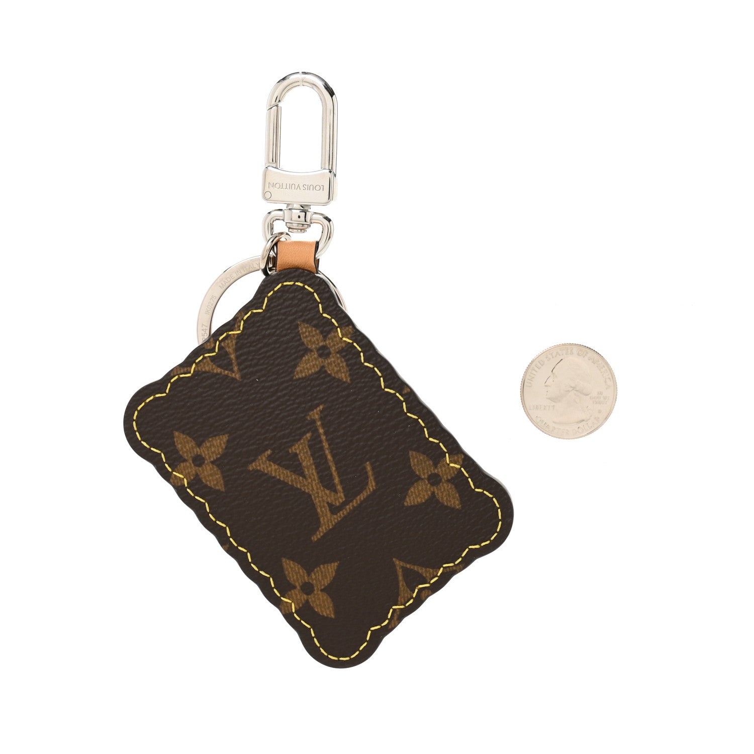 Louis Vuitton Monogram Biscuit Key Holder Bag Charm