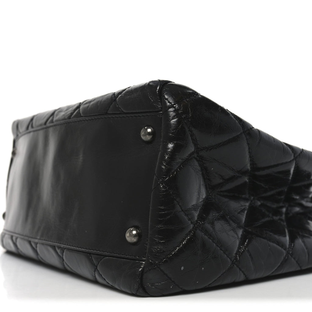 Chanel Calfskin Quilted Small Coco Soft Tote Black