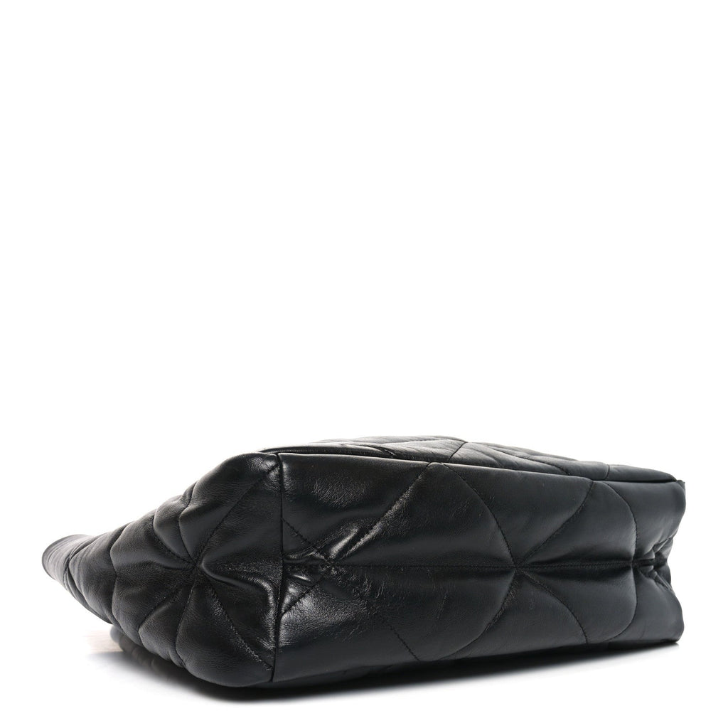 Prada Nappa Quilted Medium Dynamique Tote Black