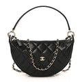 Chanel Caviar Quilted Clutch With Chain Black