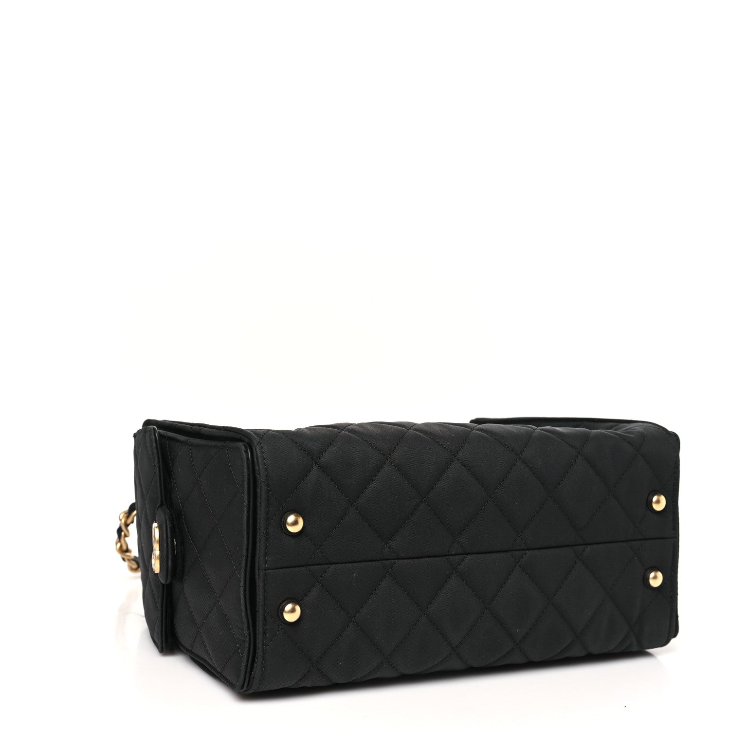 Chanel Canvas Quilted Small Chanel 25 Handbag Black