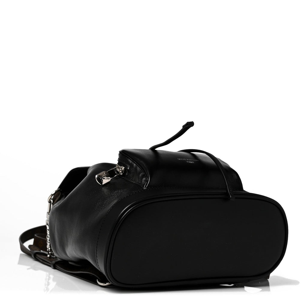 Louis Vuitton Lambskin Monogram Montsouris Vibe PM Black