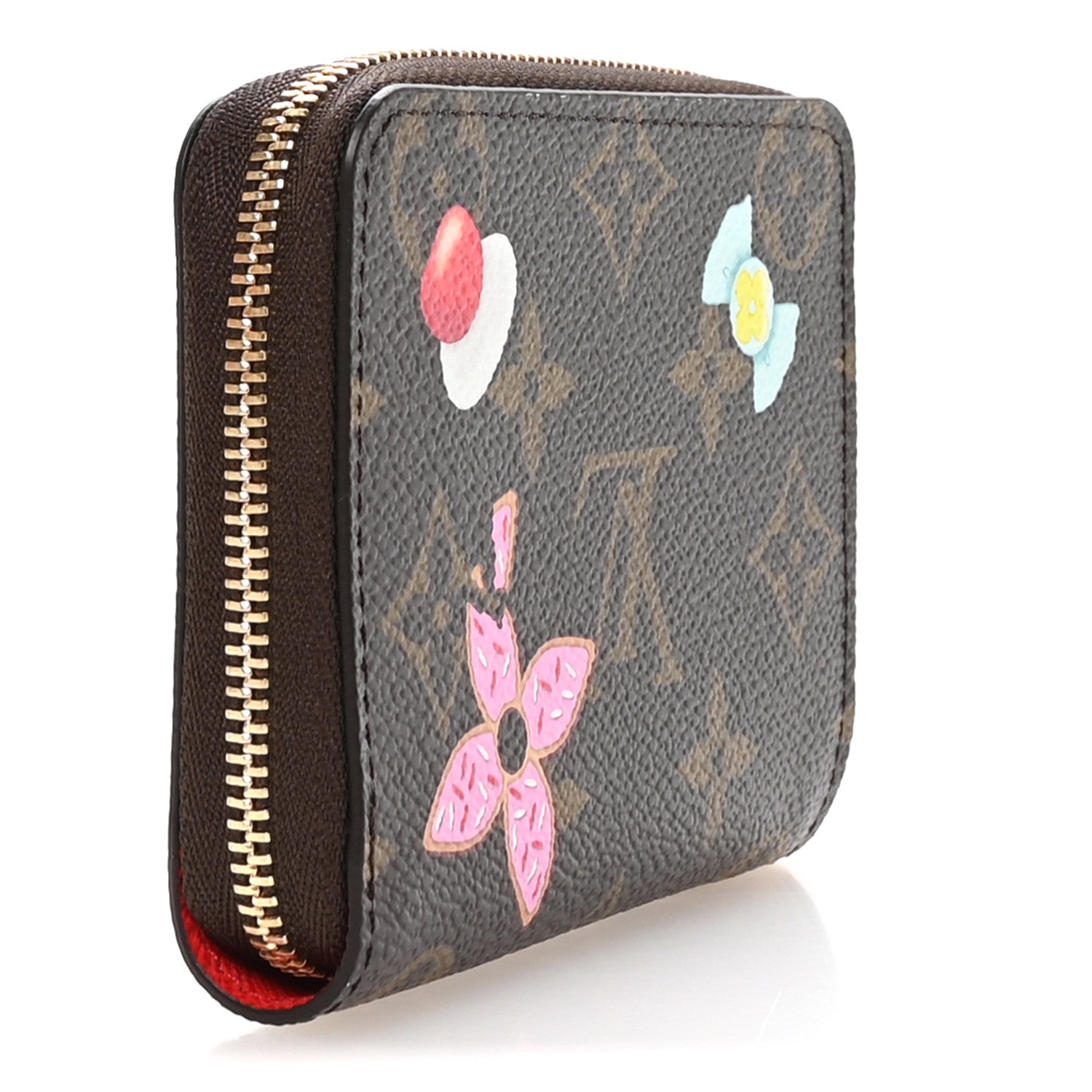 Louis Vuitton Monogram 2024 Christmas Animation Candy Factory Zippy Coin Purse  Candy Red