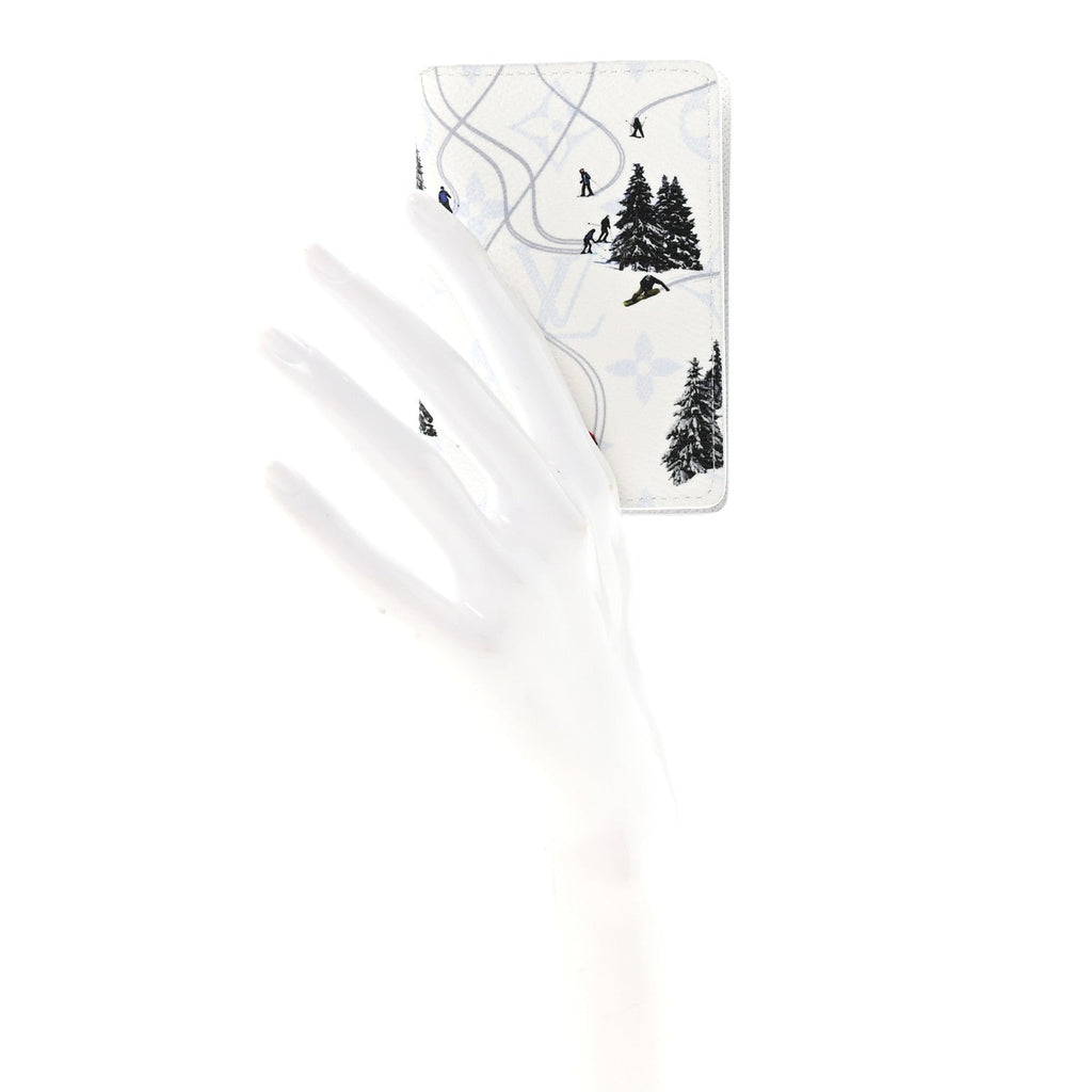 Louis Vuitton Monogram Sports Passport Cover Ski White