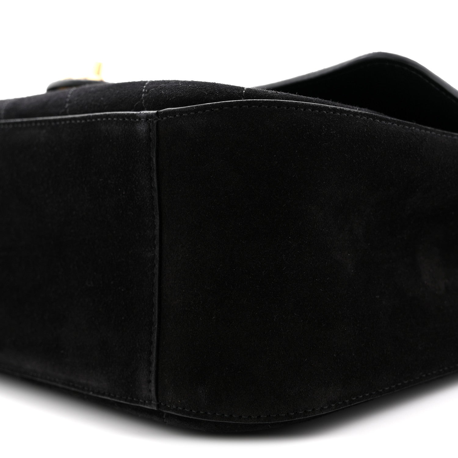 Chanel Suede Calfskin Small Souplissimo Maxi Flap Black