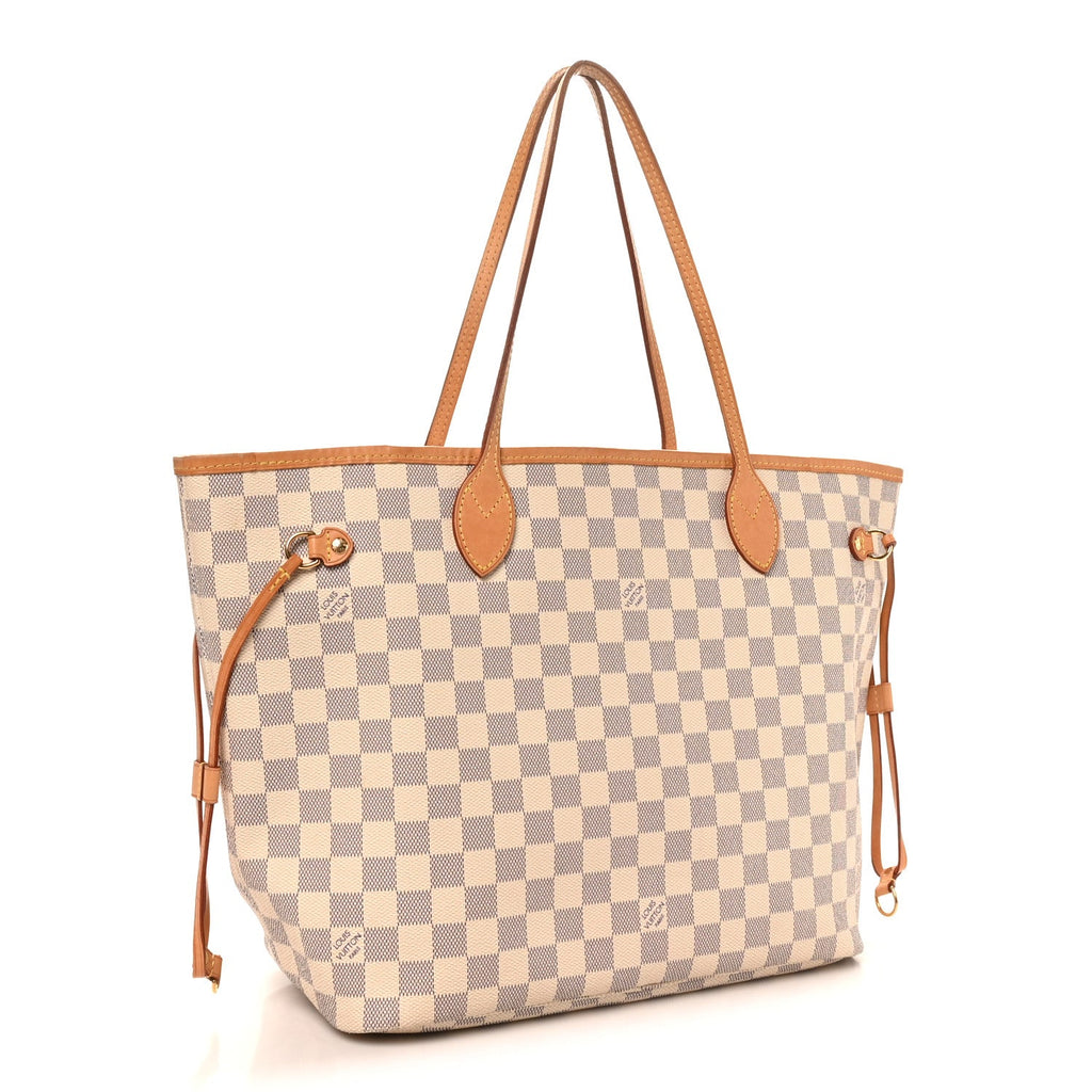 Louis Vuitton Damier Azur Neo Neverfull MM Rose Ballerine