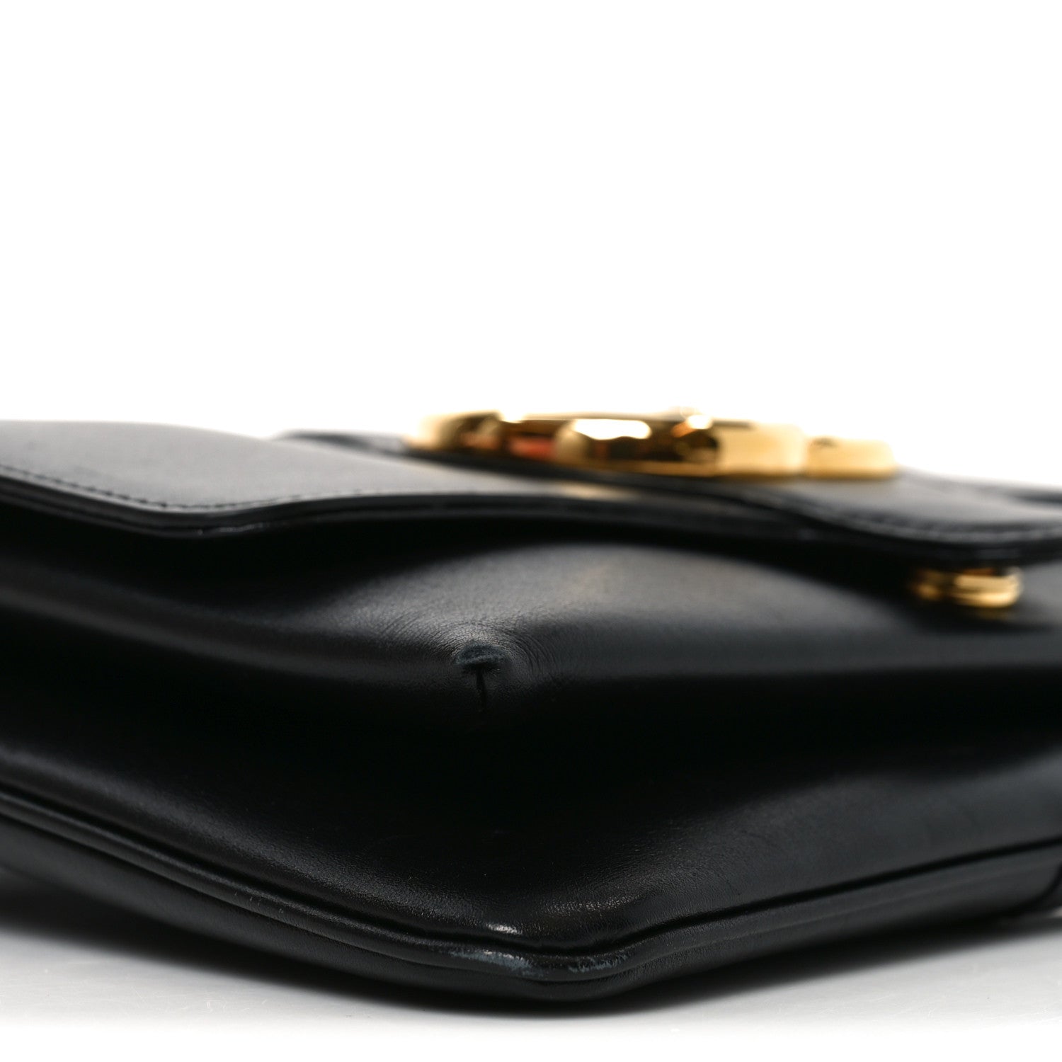 Gucci Vitello Palmellato Lux Small Arli Flap Shoulder Bag Black