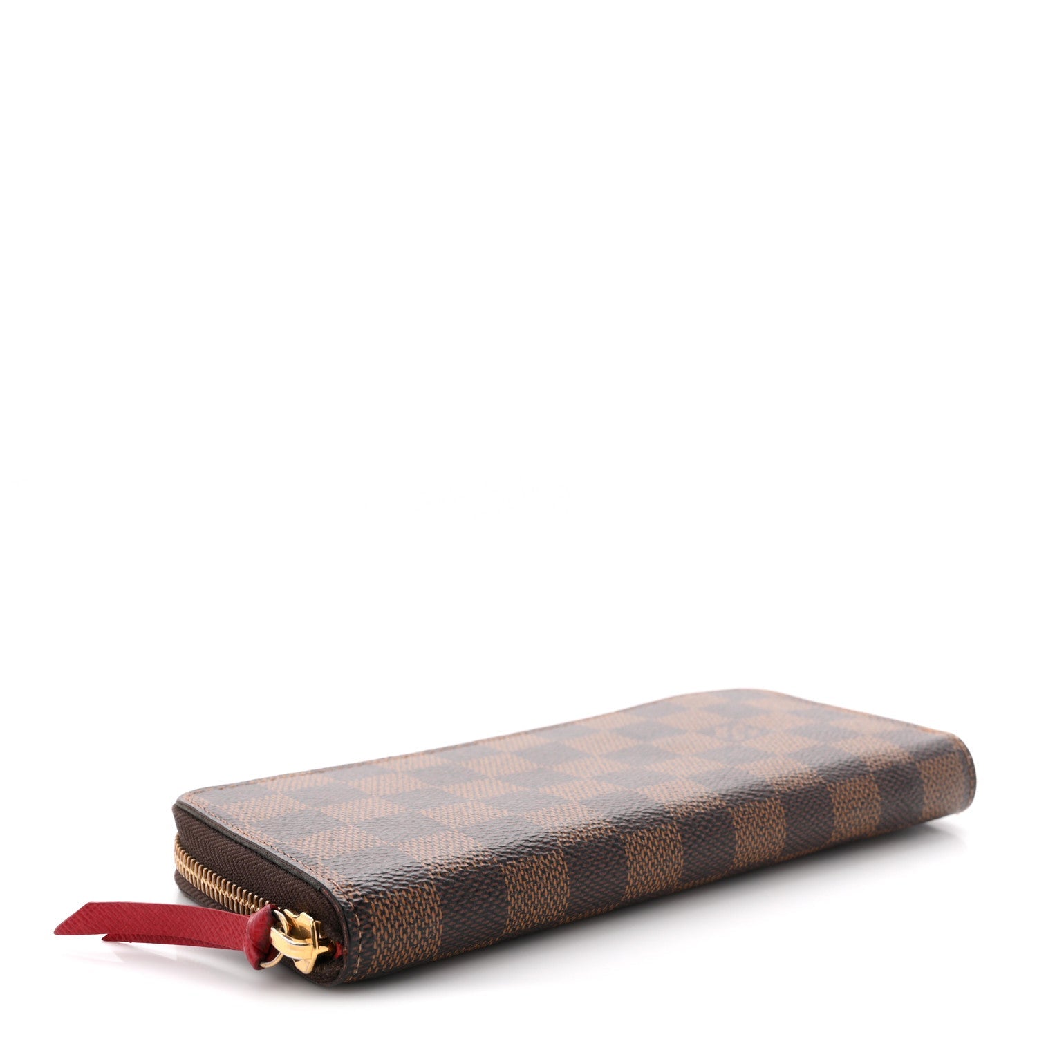 Louis Vuitton Damier Ebene Clemence Wallet Cherry