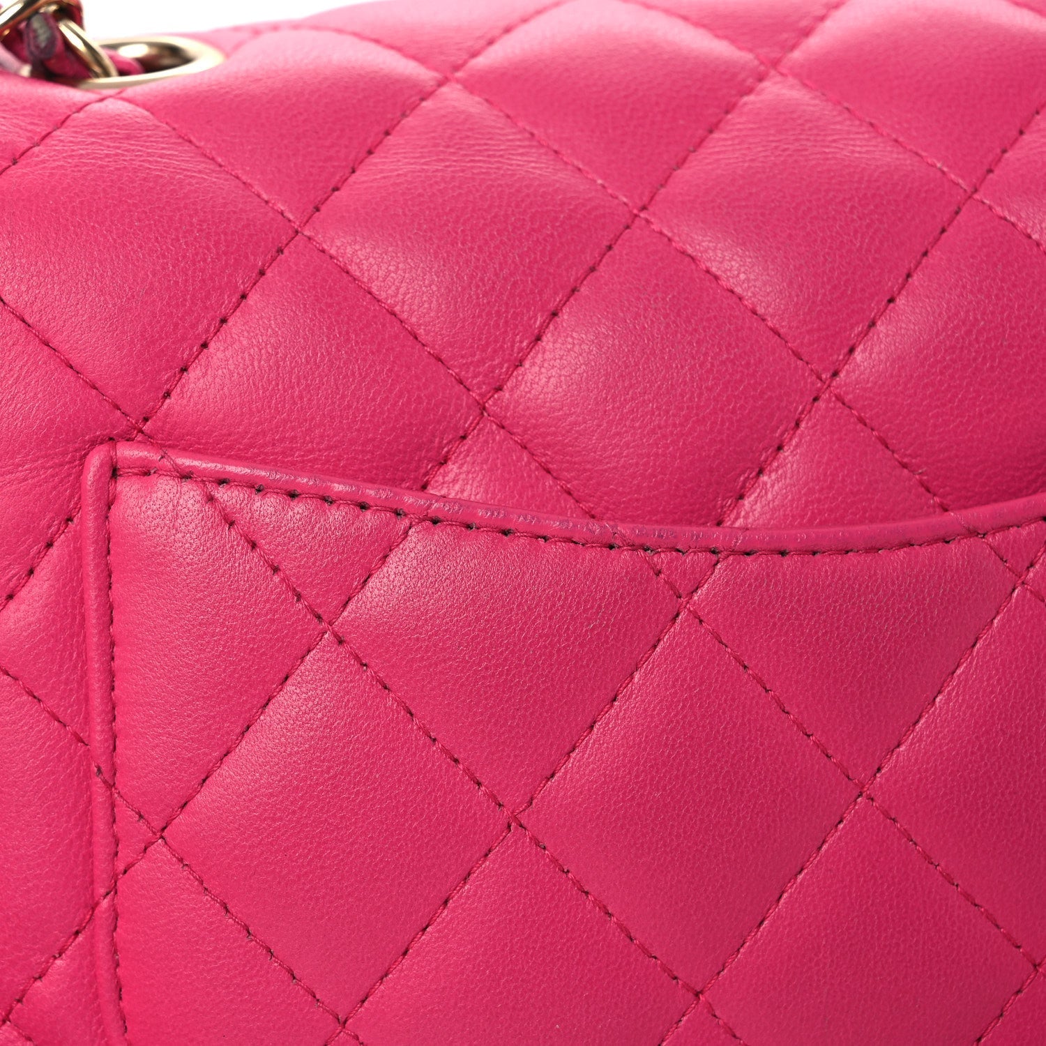 Chanel Lambskin Quilted Mini Square Flap Pink