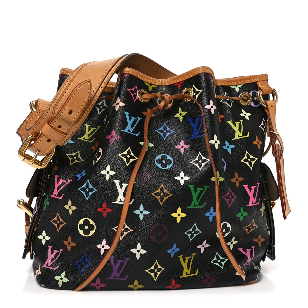 Louis Vuitton Monogram Multicolor Petit Noe Black