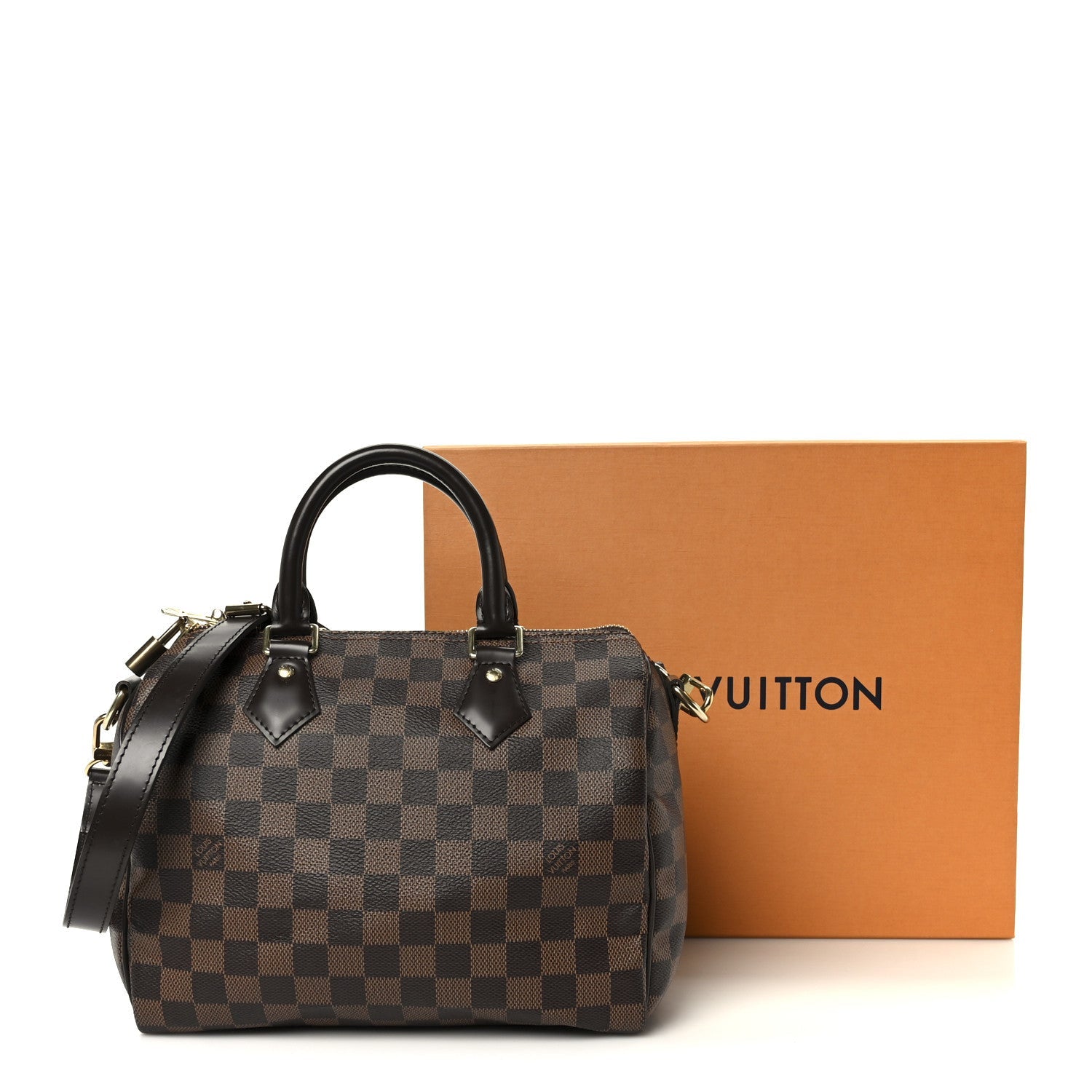 Louis Vuitton Damier Ebene Speedy Bandouliere 25
