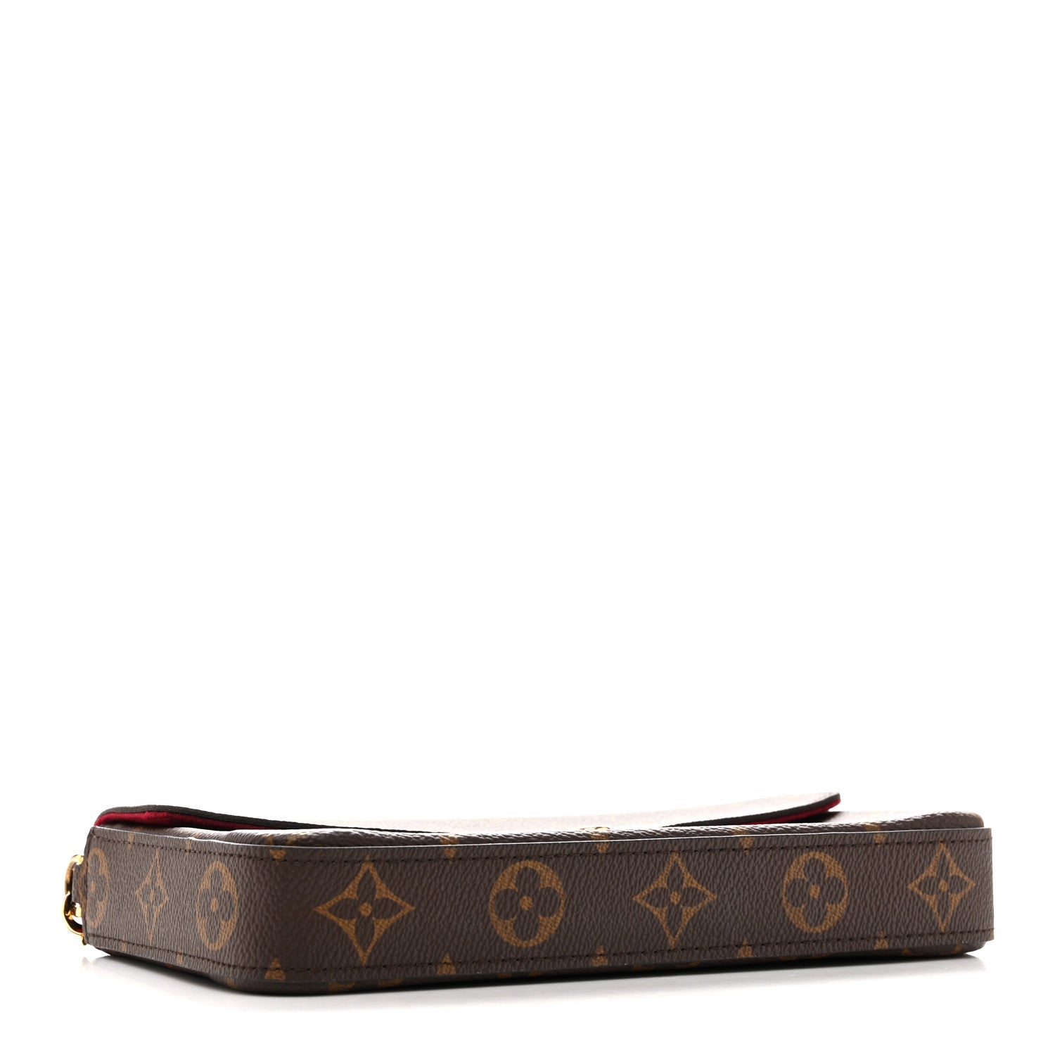 Louis Vuitton Monogram Pochette Felicie Chain Wallet Fuchsia