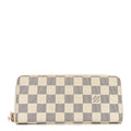 Louis Vuitton Damier Azur Clemence Wallet Rose Ballerine