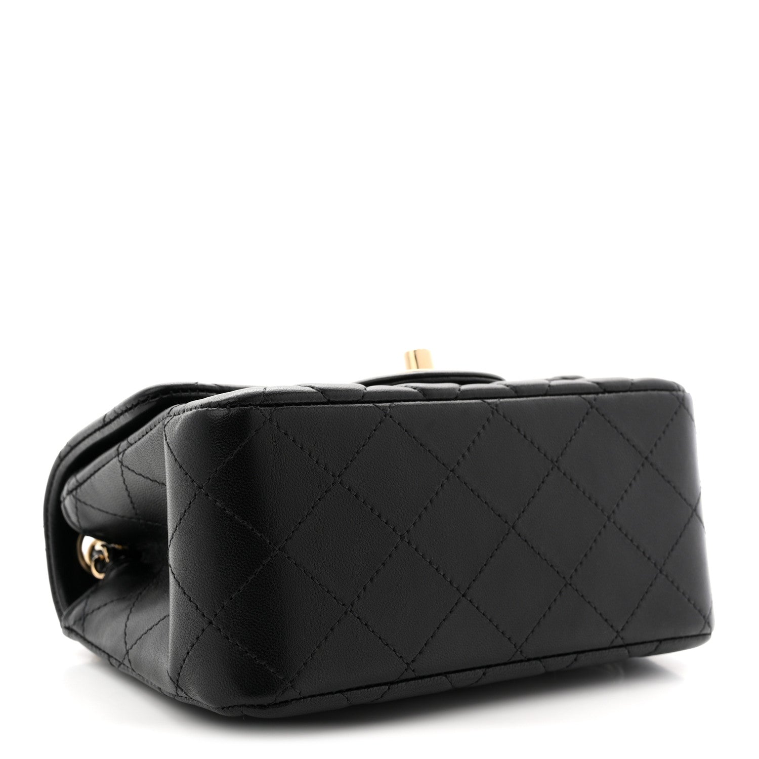 Chanel Lambskin Quilted Mini Square Flap Black