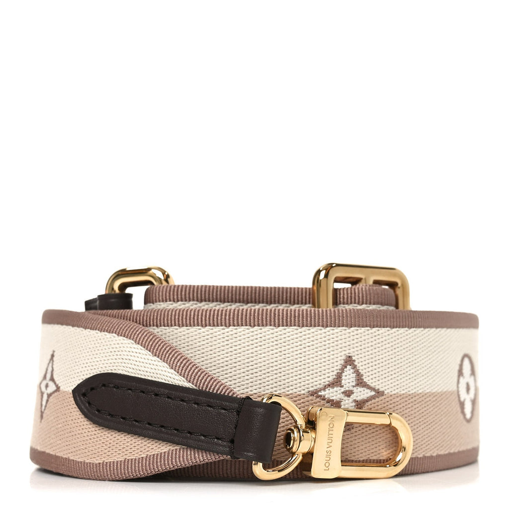 Louis Vuitton Jacquard Speedy Bandouliere 20 Shoulder Strap Beige Brown