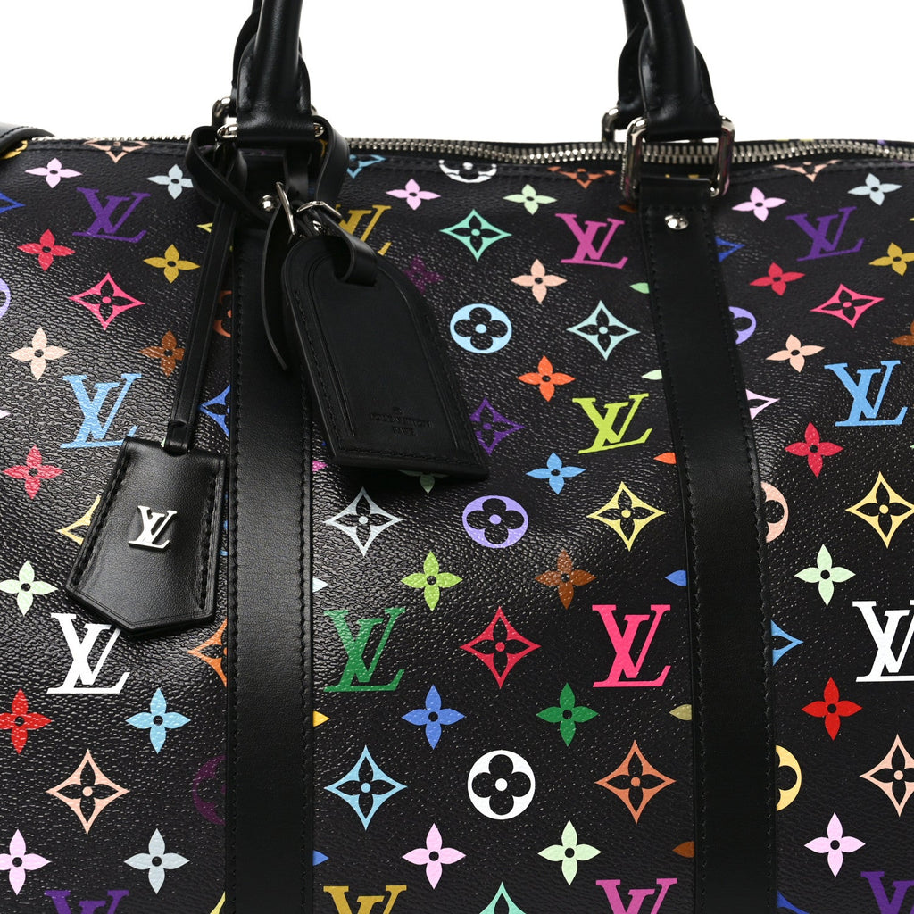 Louis Vuitton LV X TM Monogram Multicolor Keepall Bandouliere 50 Black