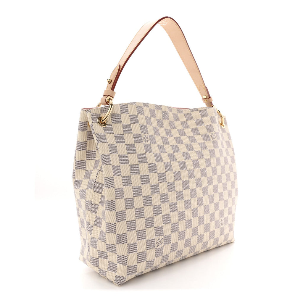 Louis Vuitton Damier Azur Graceful PM Rose Ballerine