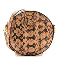 Gucci Snakeskin GG Ophidia Round Crossbody Bag