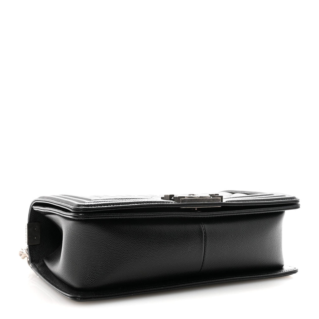 Chanel Caviar Quilted Medium Boy Flap Black