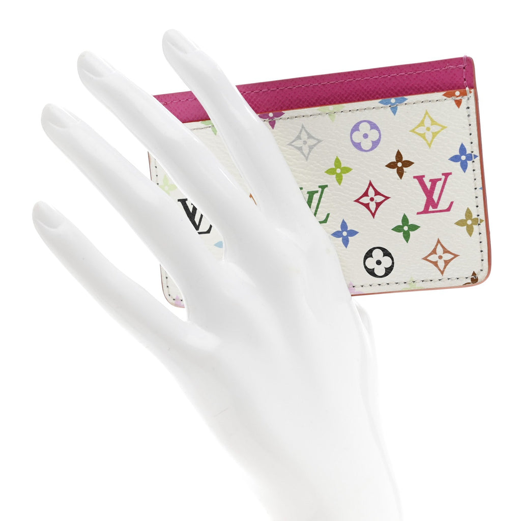 Louis Vuitton LV X TM Monogram Multicolor Card Holder Kawaii Pink