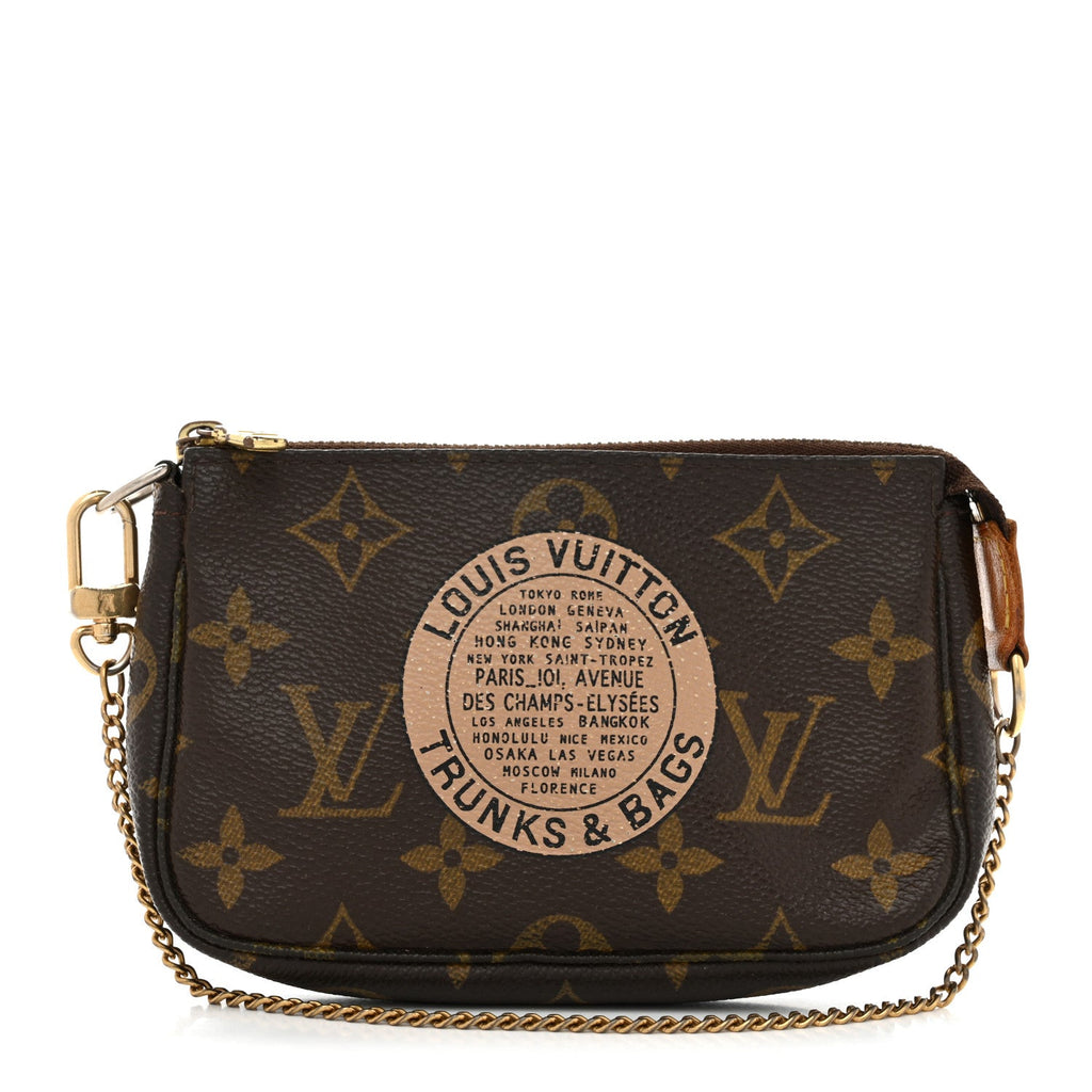Louis Vuitton Monogram Complice Trunks and Bags Mini Pochette Accessories Beige