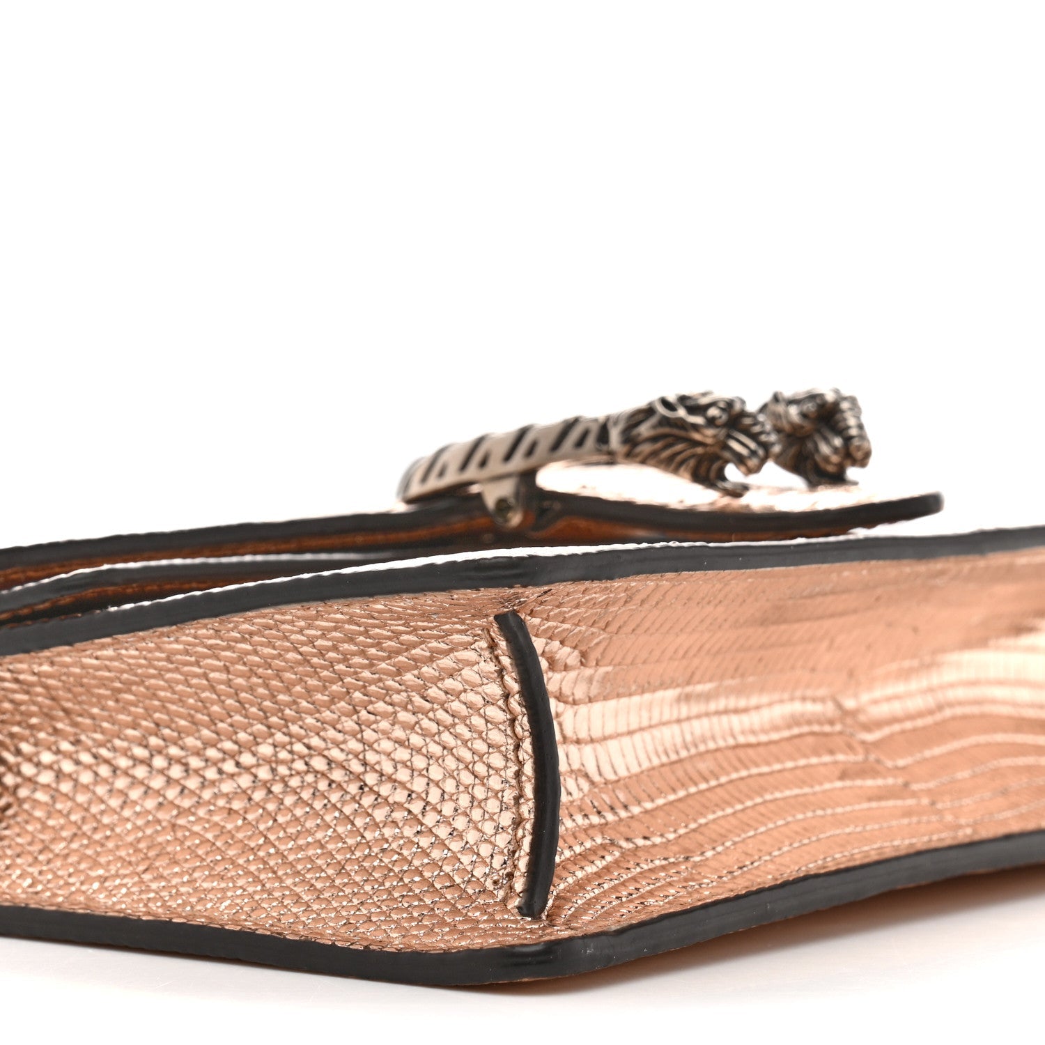 Gucci Metallic Lizard Super Mini Dionysus Bag Rame