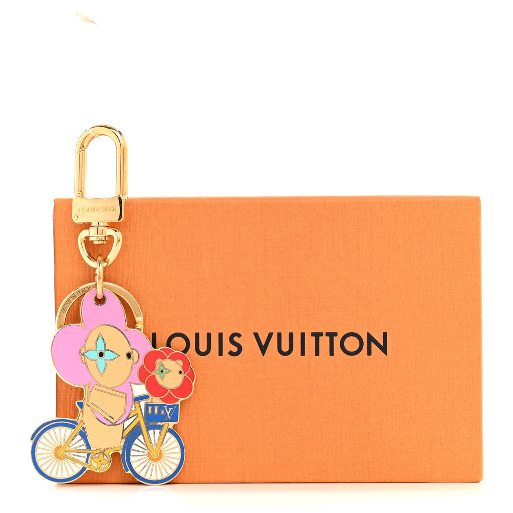 Louis Vuitton Enamel Vivienne Bag Charm Key Holder Multicolor