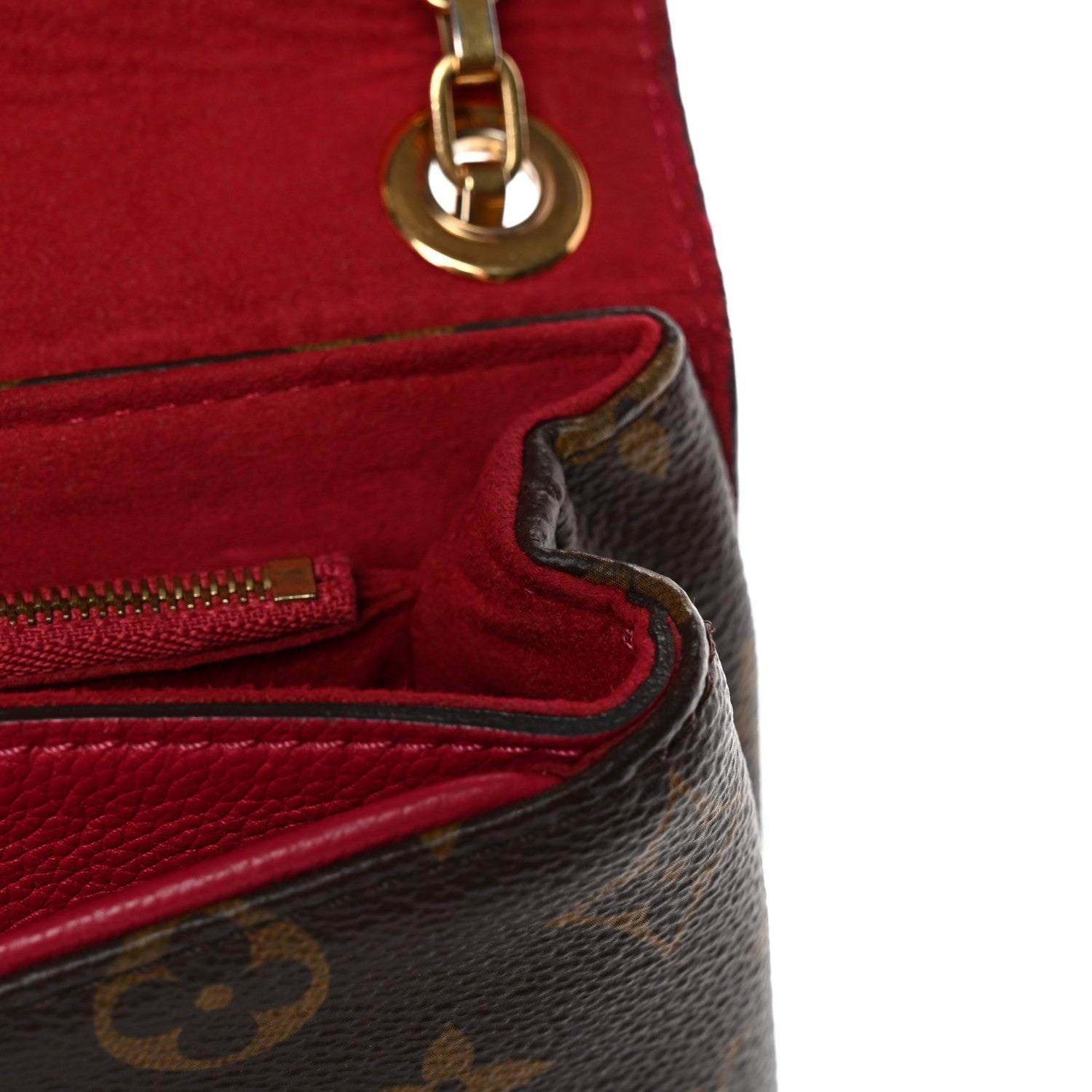 Louis Vuitton Monogram Pallas Chain Poppy