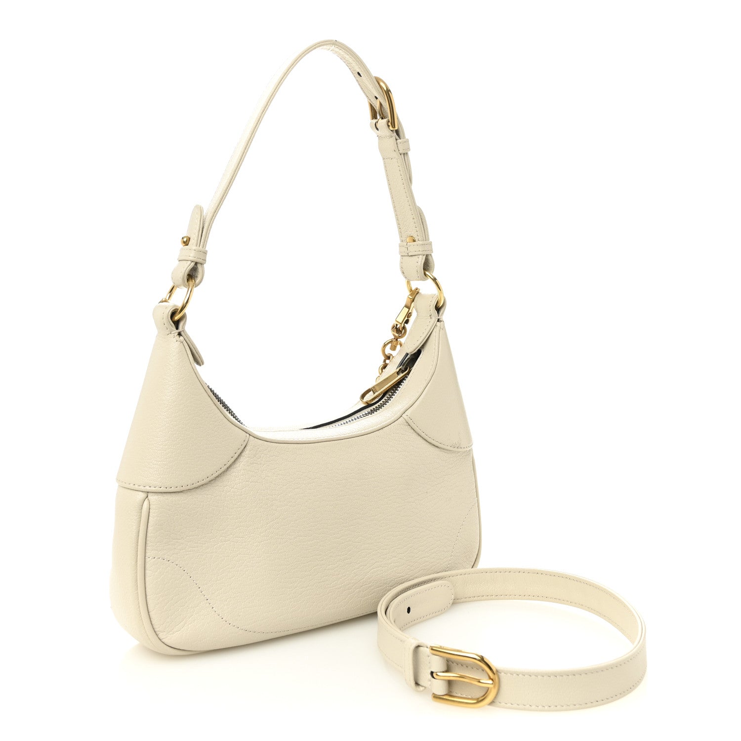 Gucci Goatskin Small Aphrodite Shoulder Bag Mystic White