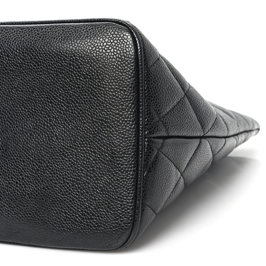 Chanel Caviar Quilted Medallion Tote Black