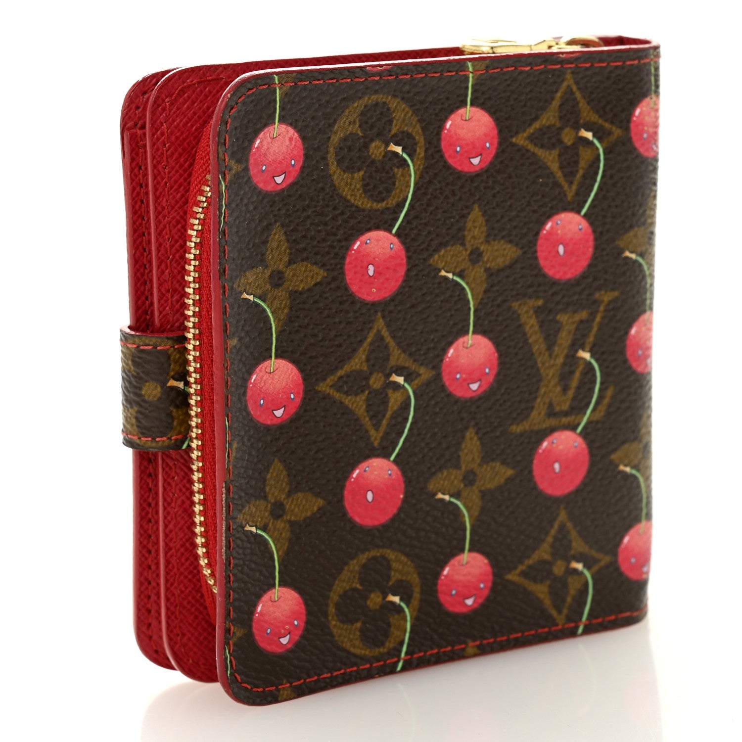 Louis Vuitton Monogram Cerises Compact Zipped Wallet
