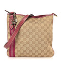 Gucci Monogram Web Jolicoeur Charms Messenger Pink Ebony