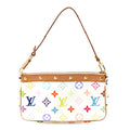 Louis Vuitton Monogram Multicolor Pochette Accessories White