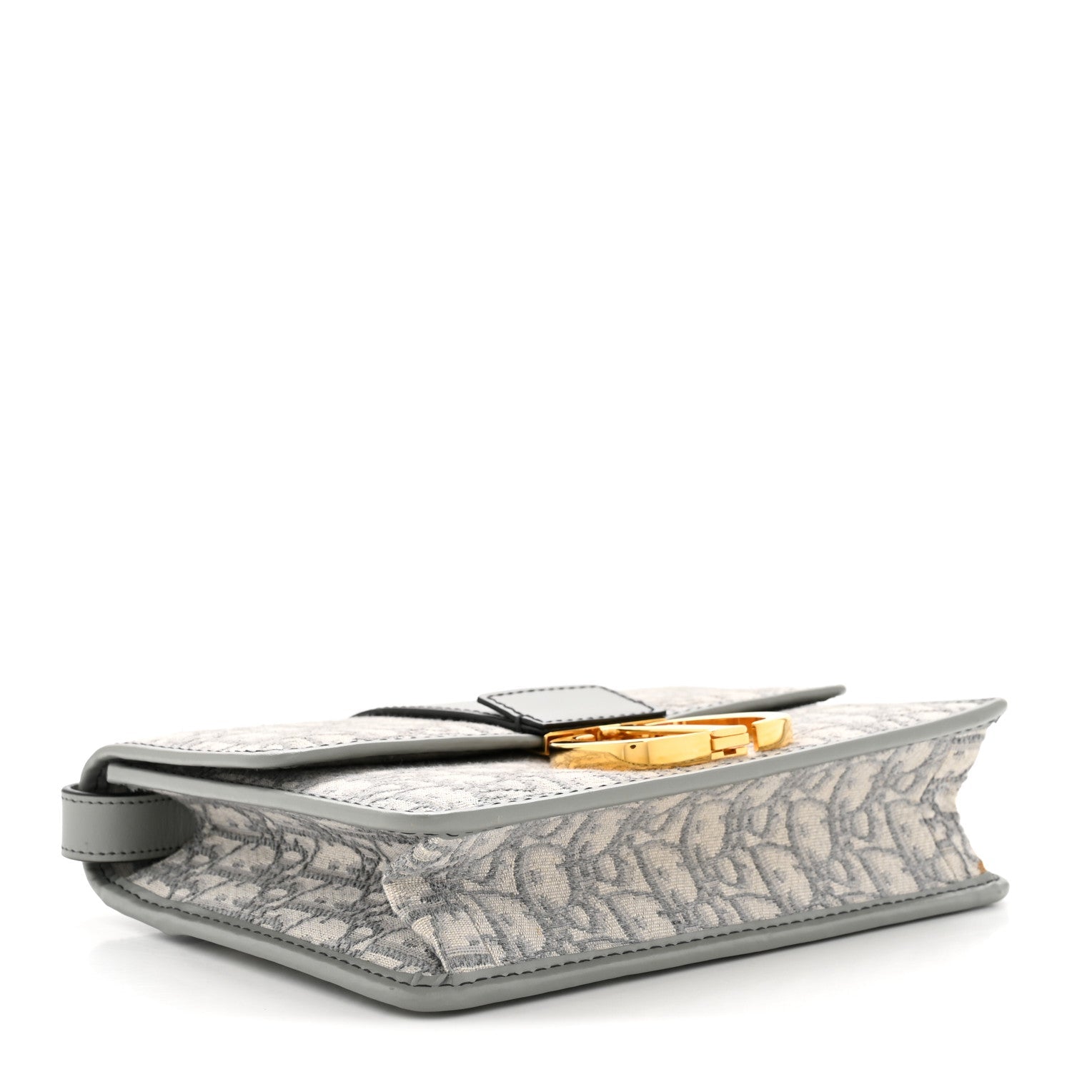 Christian Dior Oblique 30 Montaigne Flap Bag Grey