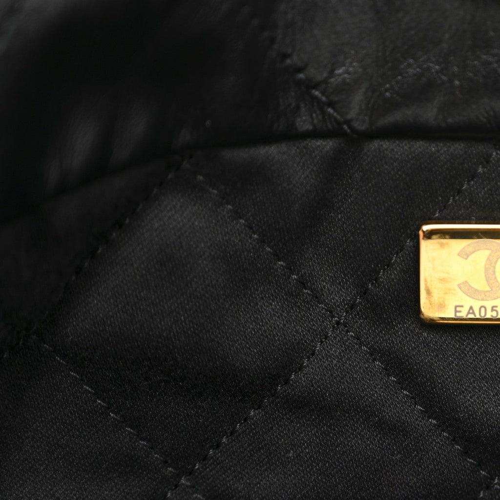 Chanel Shiny Calfskin Quilted Small Chanel 22 Black