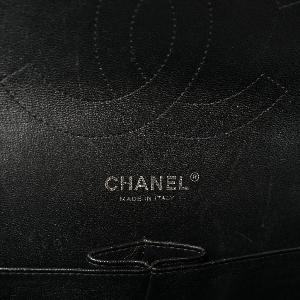 Chanel Patent Quilted Jumbo Double Flap Black