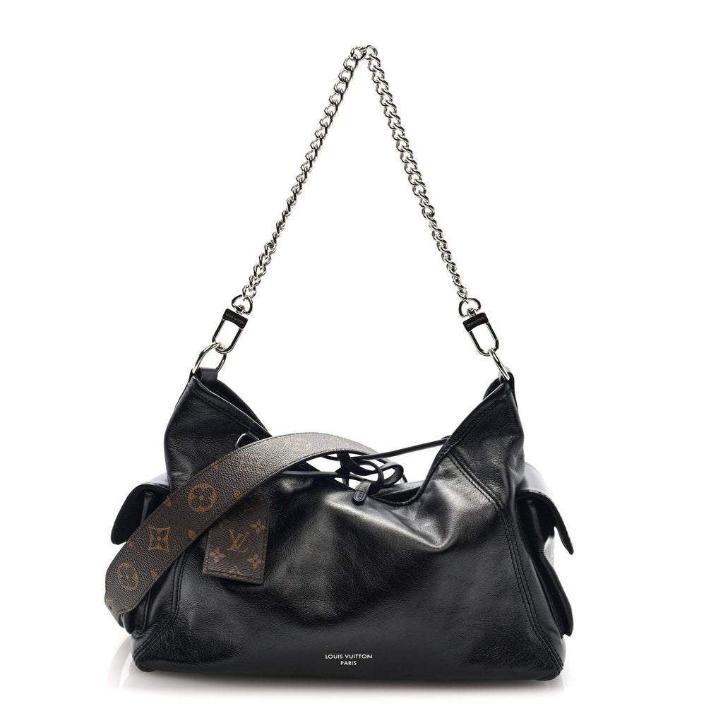 Louis Vuitton Lambskin CarryAll Cargo Vibe PM Black